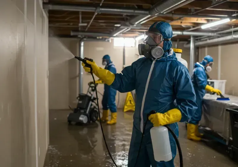 Basement Sanitization and Antimicrobial Treatment process in Inyo County, CA