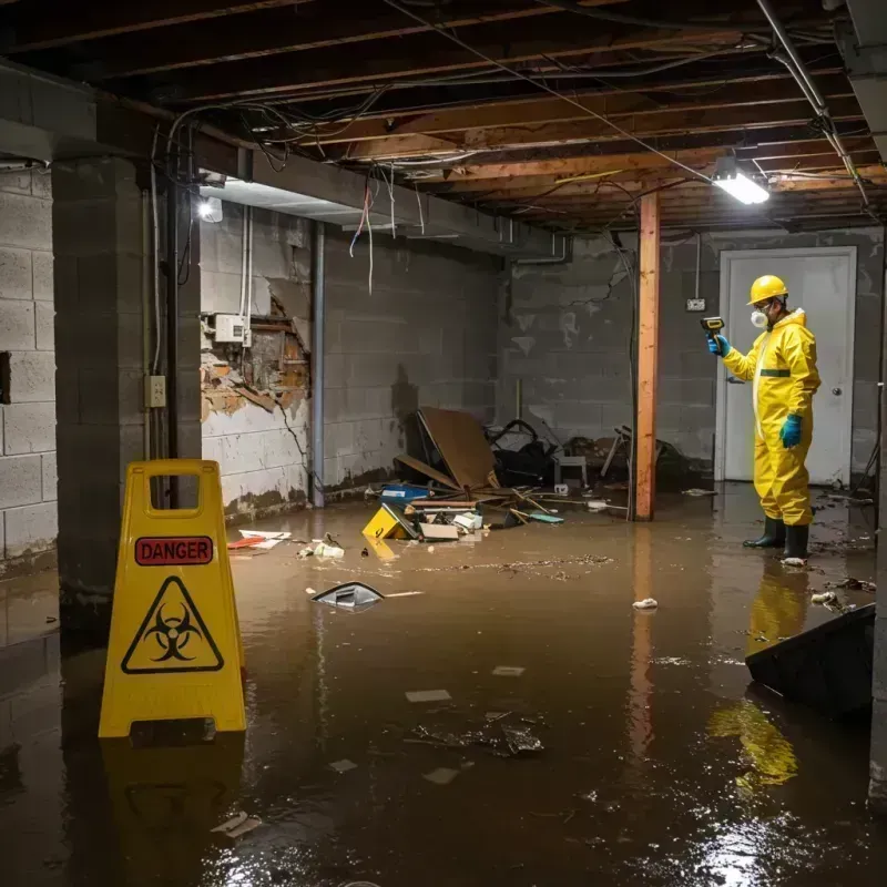 Flooded Basement Electrical Hazard in Inyo County, CA Property